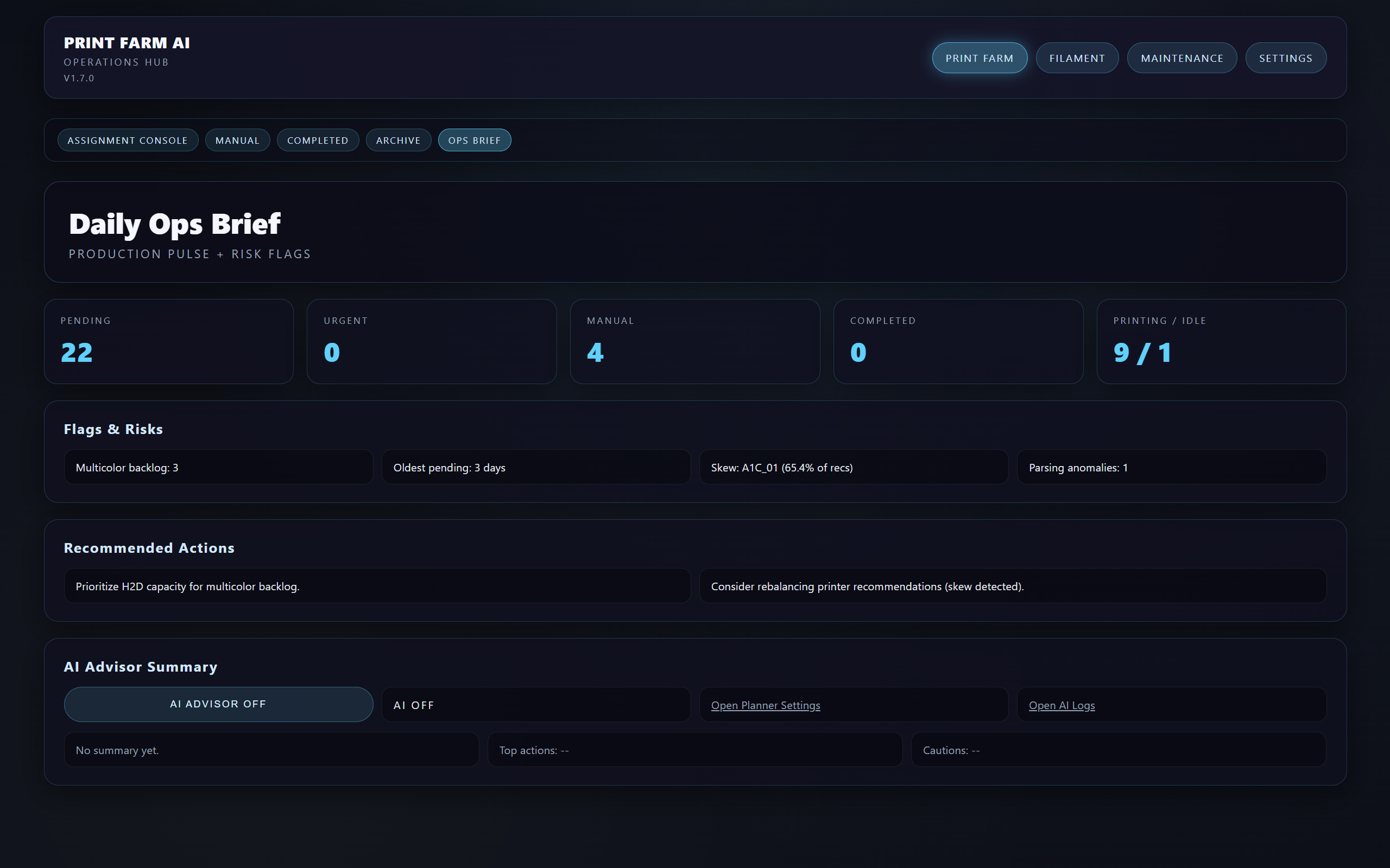 Ops Brief screenshot